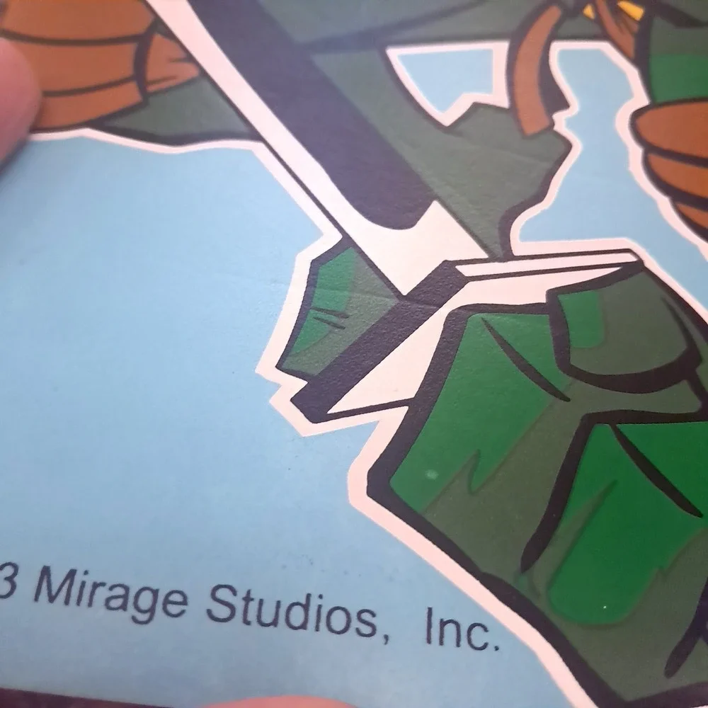 Vintage Teenage Mutant Ninja Turtles Table Placemat TMNT 2003 vinyl‎ foam Mirage